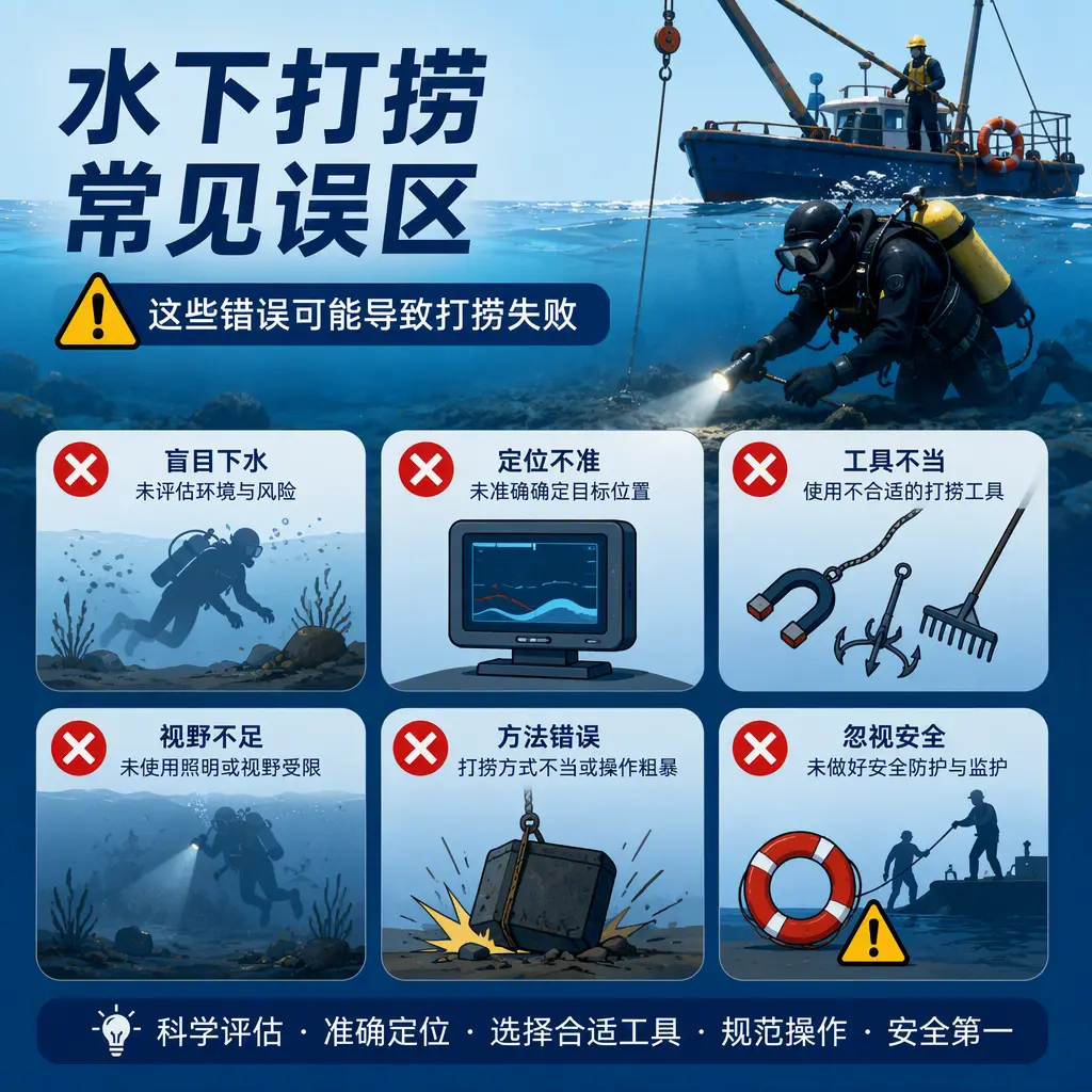深耕水下打捞，兼顾民用失物与工程潜水作业望都